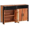 vidaXL Πλαϊνό γραφείο 2 pcs Καφέ 110 x 30 x 75 εκ Μασίφ ξύλο ακακίας