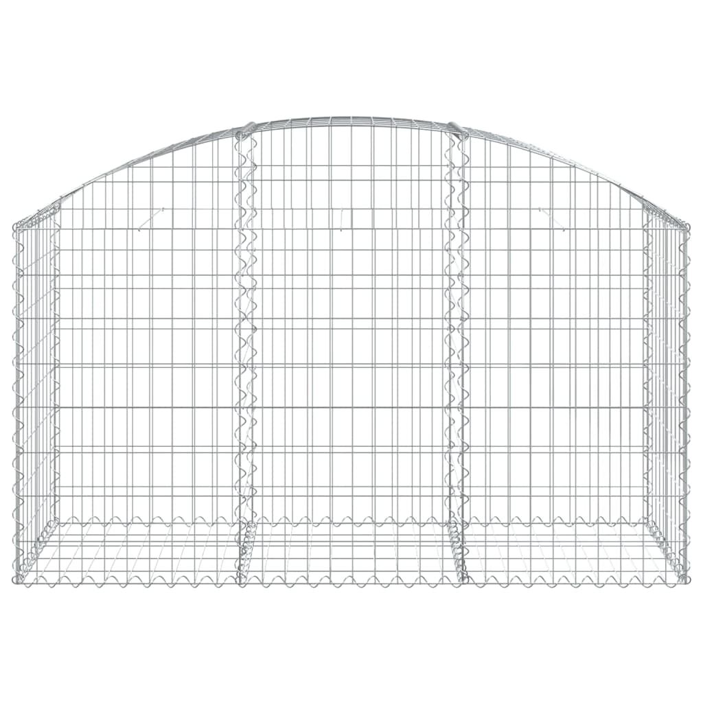 vidaXL Συρματοκιβώτιο Τοξωτό 150x50x80/100εκ. από Γαλβανισμένο Χάλυβα