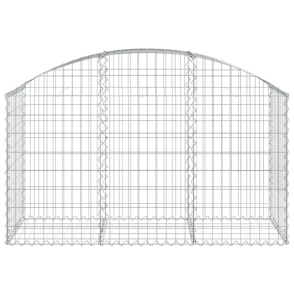 vidaXL Συρματοκιβώτιο Τοξωτό 150x50x80/100εκ. από Γαλβανισμένο Χάλυβα