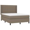 vidaXL &Kappa;&rho;&epsilon;&beta;ά&tau;&iota; Boxspring &mu;&epsilon; &Sigma;&tau;&rho;ώ&mu;&alpha; Taupe 140x200 &epsilon;&kappa;. &Upsilon;&phi;&alpha;&sigma;&mu;ά&tau;&iota;&nu;&omicron;