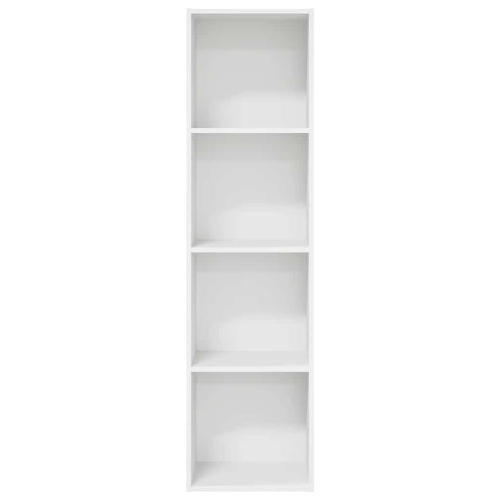 vidaXL Βιβλιοθήκη Λευκή 40x30x152 εκ. από Επεξεργασμένο Ξύλο