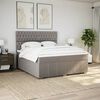 vidaXL &Kappa;&rho;&epsilon;&beta;ά&tau;&iota; Boxspring &mu;&epsilon; &Sigma;&tau;&rho;ώ&mu;&alpha; Taupe 180x200 &epsilon;&kappa;. &Upsilon;&phi;&alpha;&sigma;&mu;ά&tau;&iota;&nu;&omicron;