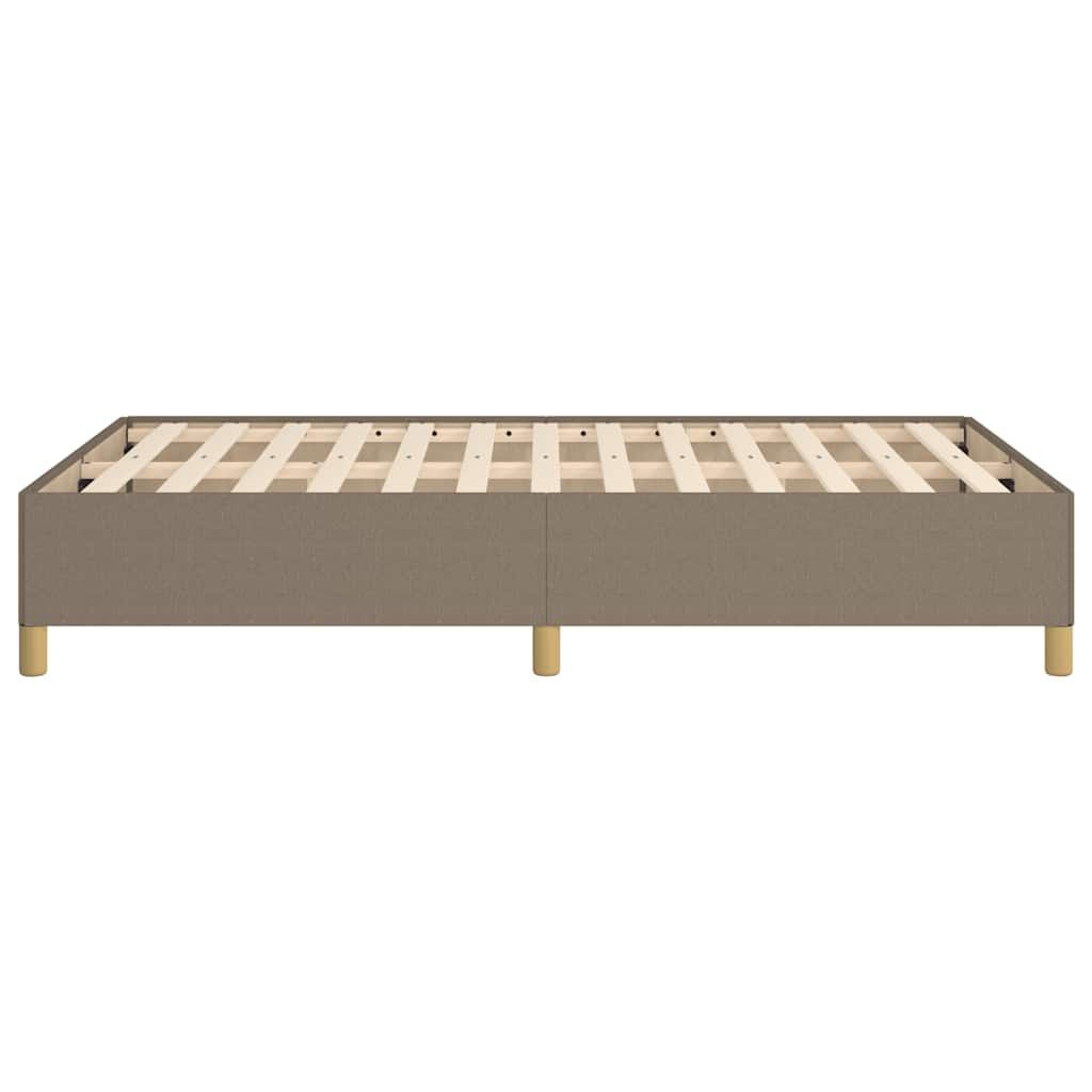 vidaXL Πλαίσιο Κρεβατιού χωρίς στρώμα Taupe 120x190 εκ. Υφασμάτινο