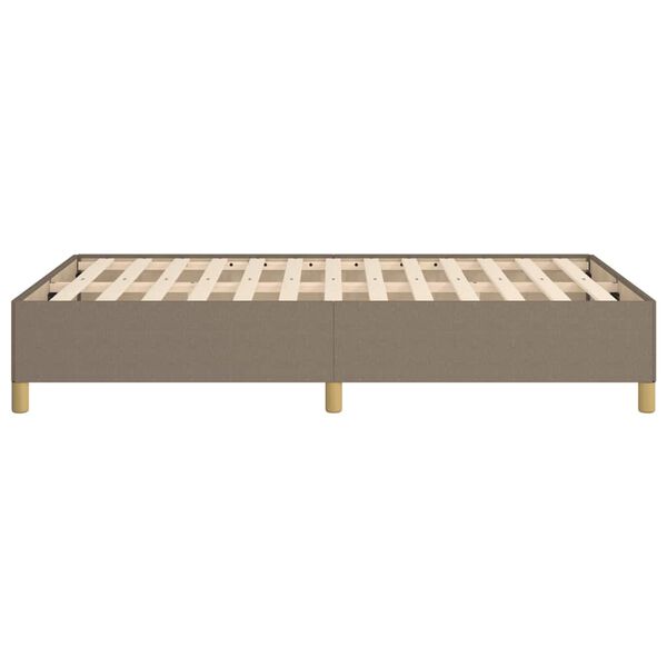 vidaXL Πλαίσιο Κρεβατιού χωρίς στρώμα Taupe 120x190 εκ. Υφασμάτινο