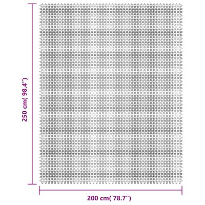 vidaXL Χαλί Σκηνής Κρεμ 2,5x2 μ.