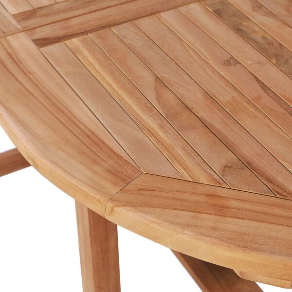vidaXL Τραπέζι Κήπου Επεκτεινόμενο (110-160)x80x75 εκ. Μασίφ Ξύλο Teak