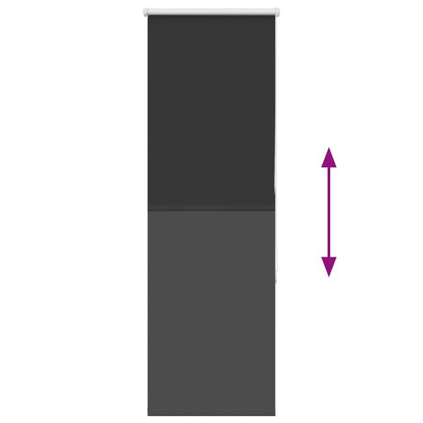 vidaXL Ρολέρ Μπλακάουτ Μαύρο 60x175 cm Πλάτος υφάσματος 55,7 cm