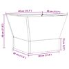 vidaXL Φωτιά Μαύρο 40 x 40 x 35 cm Ατσάλι