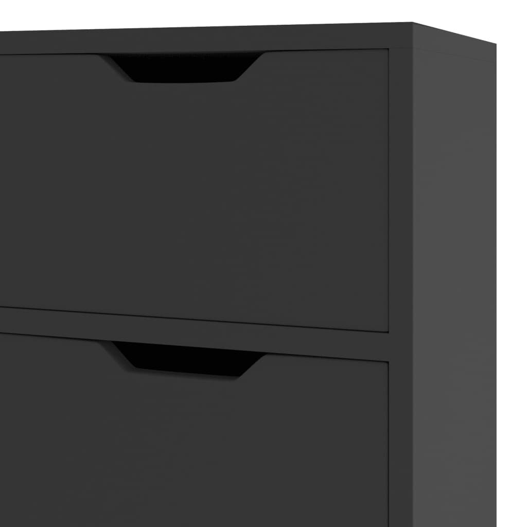 vidaXL Μπουφές Γυαλιστερό Μαύρο 90x30x72 εκ. Επεξεργασμένο Ξύλο