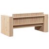 vidaXL Καναπές Κήπου Καφέ 134 x 60 x 62 cm Μασίφ ξύλο πεύκου