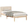 vidaXL Σκελετός Κρεβατιού Καφέ 80 x 220 cm Μασίφ ξύλο πεύκου