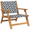 vidaXL Κήπου Καρέκλες με Τραπέζι 3 pcs Μαύρο 45 x 45 x 40 cm
