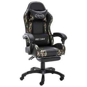 vidaXL &Kappa;&alpha;&rho;έ&kappa;&lambda;&alpha; Racing &mu;&epsilon; &Upsilon;&pi;&omicron;&pi;ό&delta;&iota;&omicron; &Mu;&alpha;ύ&rho;&omicron;/&Pi;&alpha;&rho;&alpha;&lambda;&lambda;&alpha;&gamma;ή &alpha;&pi;ό &Sigma;&upsilon;&nu;&theta;&epsilon;&tau;&iota;&kappa;ό &Delta;έ&rho;&mu;&alpha;