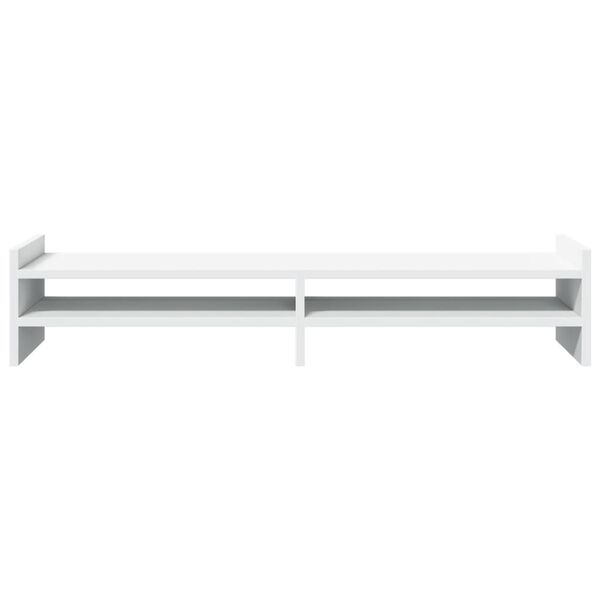 vidaXL Βάση Οθόνης Λευκή 100x27x20 εκ. από Επεξ. Ξύλο