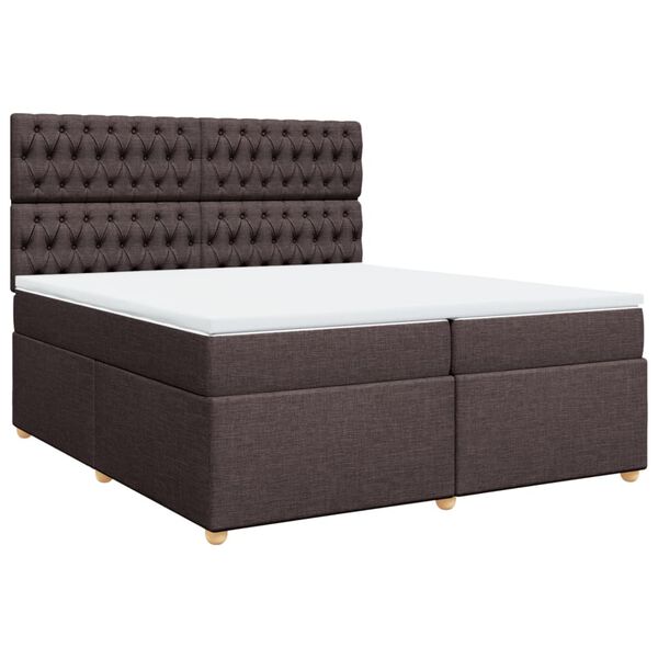 vidaXL &Kappa;&rho;&epsilon;&beta;ά&tau;&iota; Boxspring &mu;&epsilon; &Sigma;&tau;&rho;ώ&mu;&alpha; &Sigma;&kappa;&omicron;ύ&rho;&omicron; &Kappa;&alpha;&phi;έ 200x200 &epsilon;&kappa;. &Upsilon;&phi;&alpha;&sigma;&mu;ά&tau;&iota;&nu;&omicron;