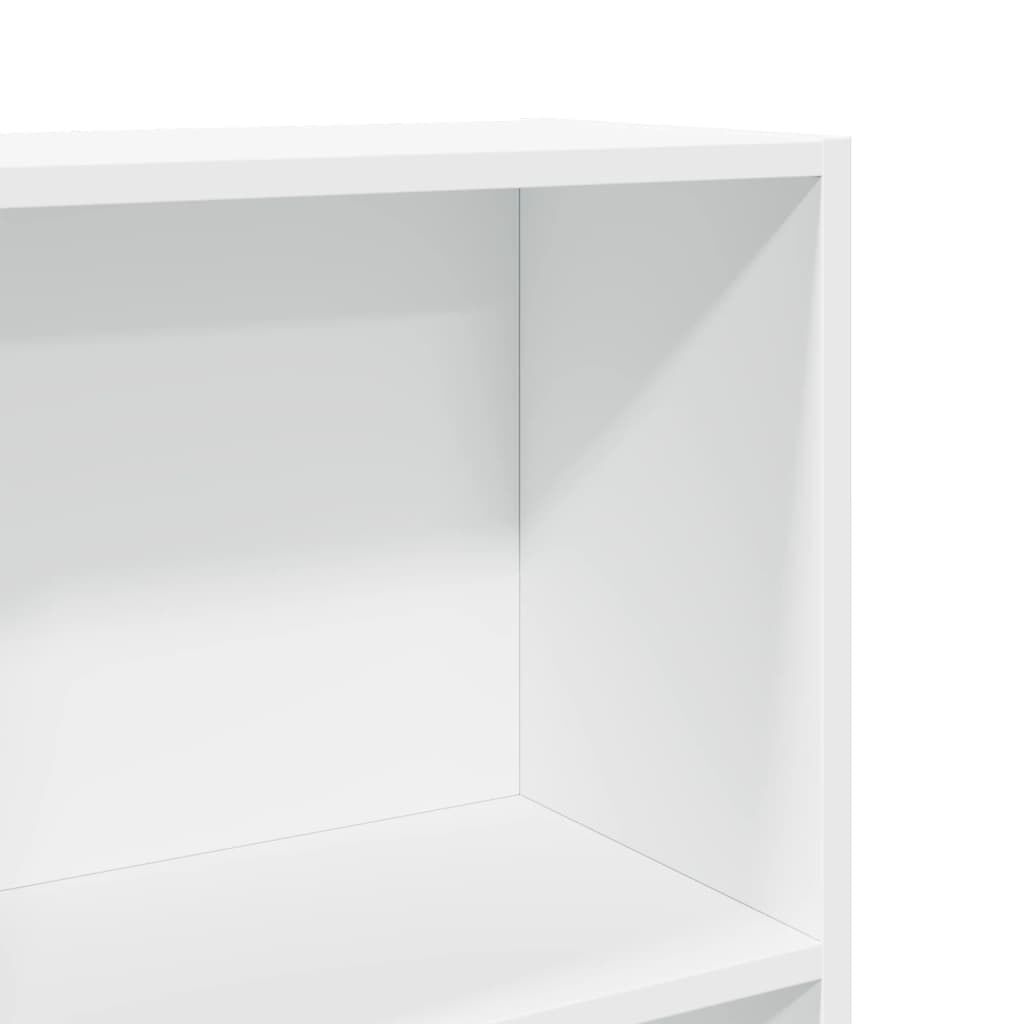 vidaXL Βιβλιοθήκη Λευκή 60x24x109 εκ. από Επεξεργασμένο Ξύλο