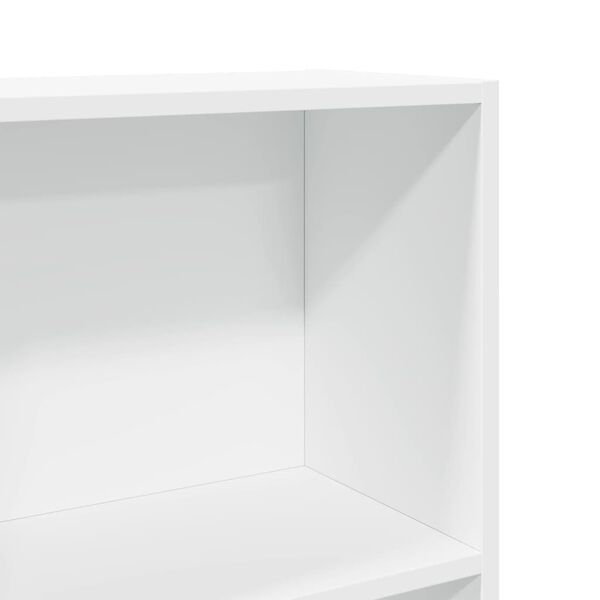 vidaXL Βιβλιοθήκη Λευκή 60x24x109 εκ. από Επεξεργασμένο Ξύλο