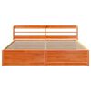 vidaXL Πλαίσιο Κρεβατιού με Κεφαλάρι 180x200 εκ Μασίφ Ξύλο Πεύκου