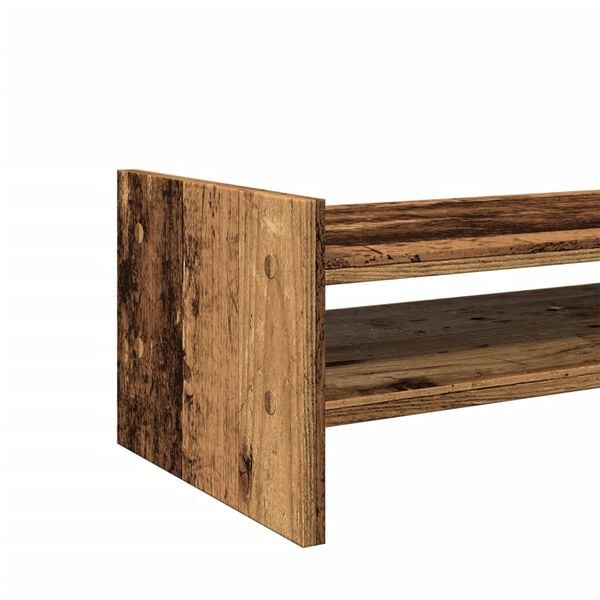 vidaXL Βάση Οθόνης Όψη Παλαιού Ξύλου 50x27x20 εκ. από Επεξ. Ξύλο