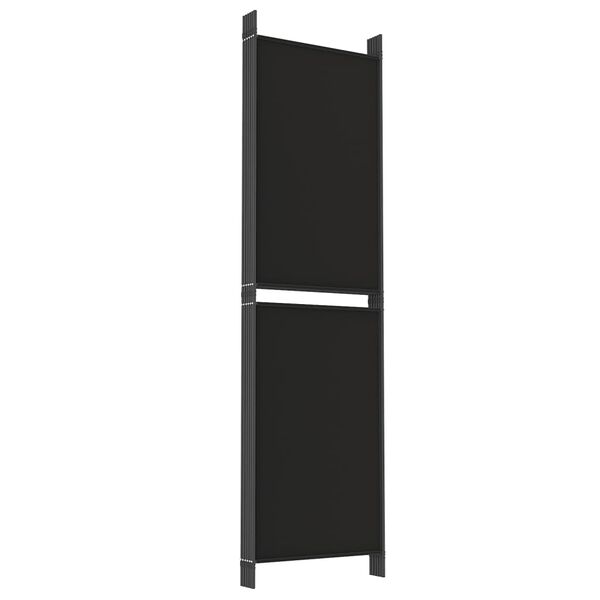 vidaXL Διαχωριστικό Δωματίου με 6 Πάνελ Μαύρο 300x180 εκ. από Ύφασμα