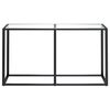 vidaXL Τραπέζι Κονσόλα Διαφανές 140x35x75,5 εκ. από Ψημένο Γυαλί