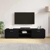 vidaXL Ντουλάπι TV με ράφι Μαύρο 150 x 39 x 30 εκ Επεξεργασμένο ξύλο