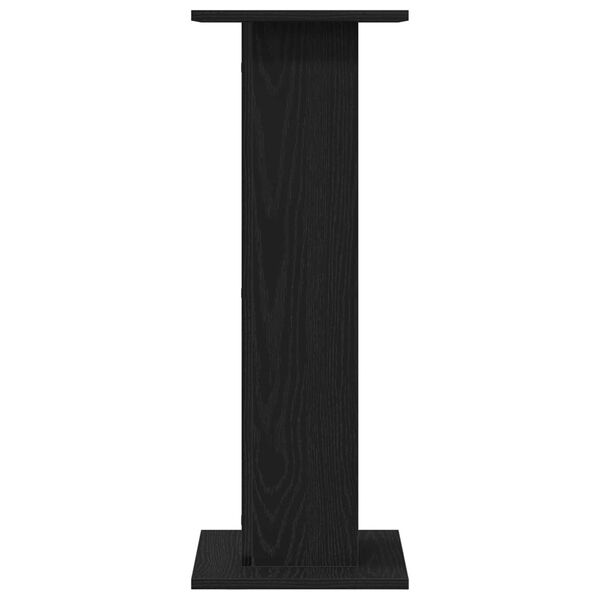 vidaXL Βάσεις Ηχείων 2 τμχ Μαύρο Δρυς 30x30x80 εκ Επεξεργασμένο Ξύλο
