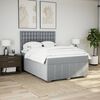 vidaXL &Kappa;&rho;&epsilon;&beta;ά&tau;&iota; Boxspring &mu;&epsilon; &Sigma;&tau;&rho;ώ&mu;&alpha; &Alpha;&nu;. &Pi;&rho;ά&sigma;&iota;&nu;&omicron; 160x200&epsilon;&kappa; &Upsilon;&phi;&alpha;&sigma;&mu;ά&tau;&iota;&nu;&omicron;