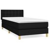 vidaXL &Kappa;&rho;&epsilon;&beta;ά&tau;&iota; Boxspring &mu;&epsilon; &Sigma;&tau;&rho;ώ&mu;&alpha; &Mu;&alpha;ύ&rho;&omicron; 100 x 200 &epsilon;&kappa;. &Upsilon;&phi;&alpha;&sigma;&mu;ά&tau;&iota;&nu;&omicron;