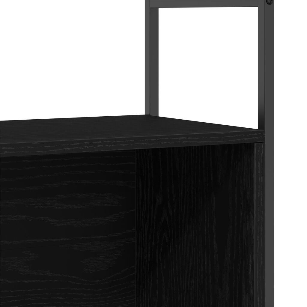 vidaXL Βιβλιοθήκη Μαύρη Δρυς 80x30x78,5 εκ Κατασκευασμένο Ξύλο