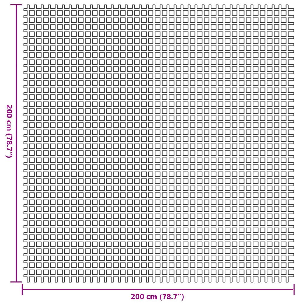 vidaXL Χαλί Σκηνής Ανθρακί 2x2 μ