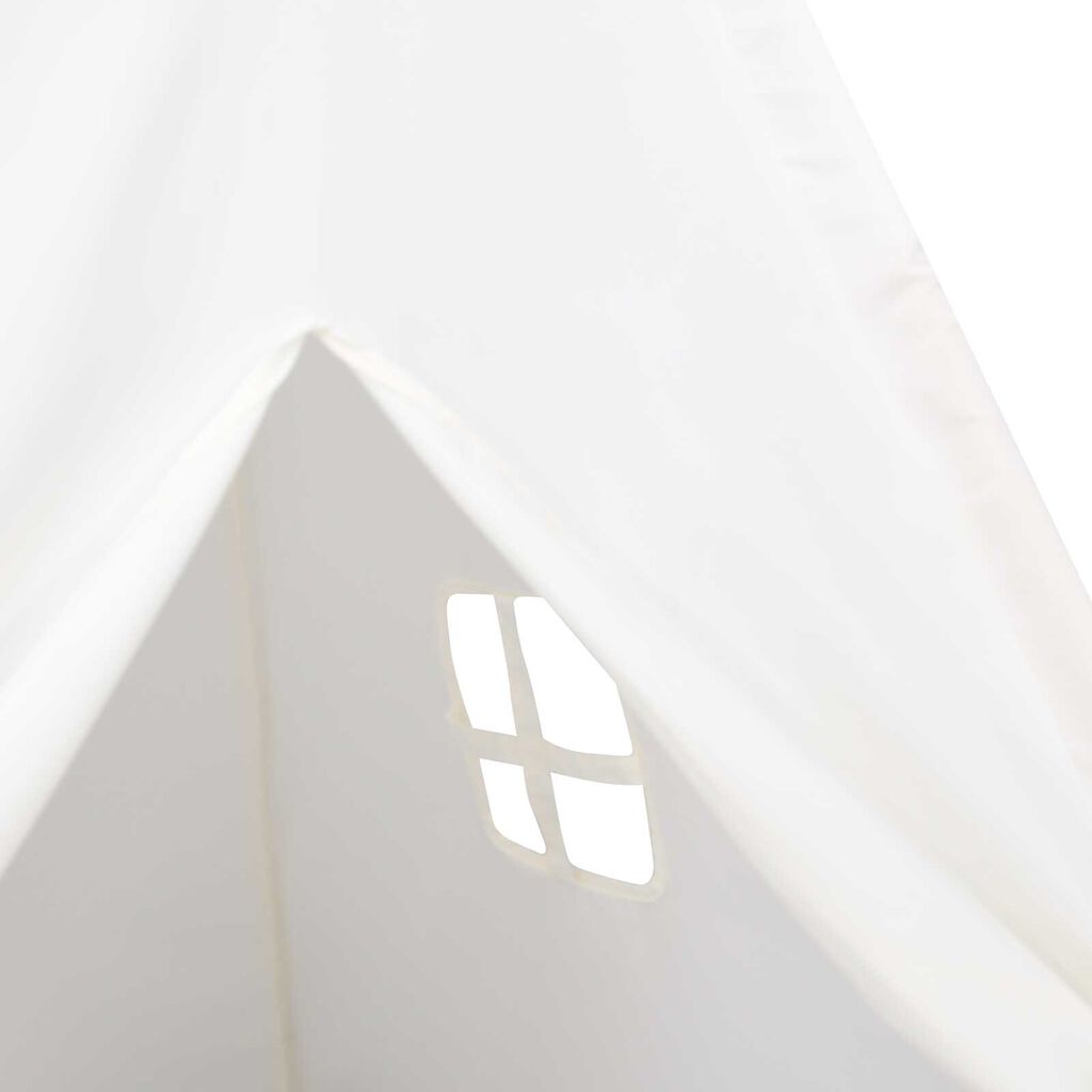 vidaXL Σκηνίτσα Teepee Λευκό 120 x 120 x 150 cm Υφάσμα, Πλαστικό