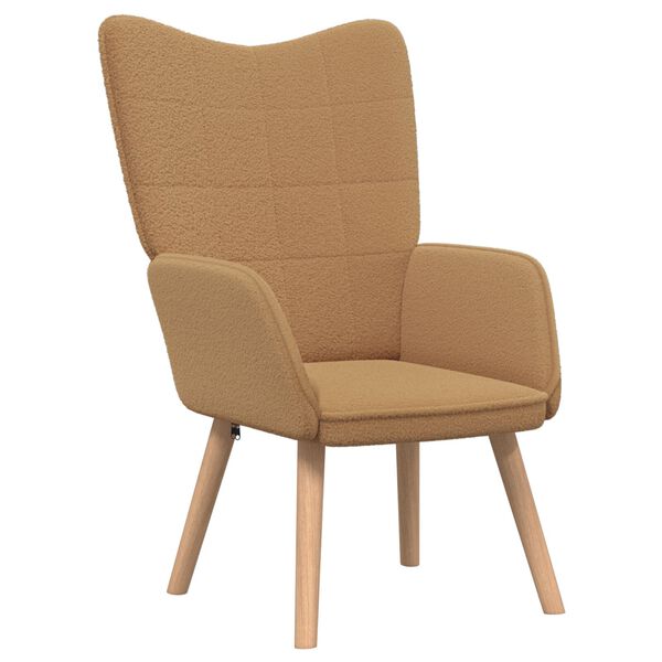 vidaXL Χαλαρωτική Πολυθρόνα Μπεζ 62 x 67 x 95.5 εκ ύφασμα