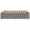 vidaXL Πλαίσιο Κρεβατιού χωρίς στρώμα Taupe 120x190 εκ. Υφασμάτινο