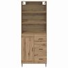 vidaXL Highboard &mu;&epsilon; &sigma;&upsilon;&rho;&tau;ά&rho;&iota; Artisan Oak 69,5 x 34 x 180 &epsilon;&kappa;.