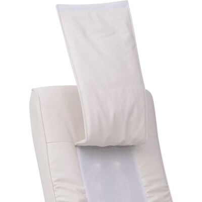 vidaXL Πολυθρόνα Μασάζ Shiatsu Λευκή από Συνθετικό Δέρμα