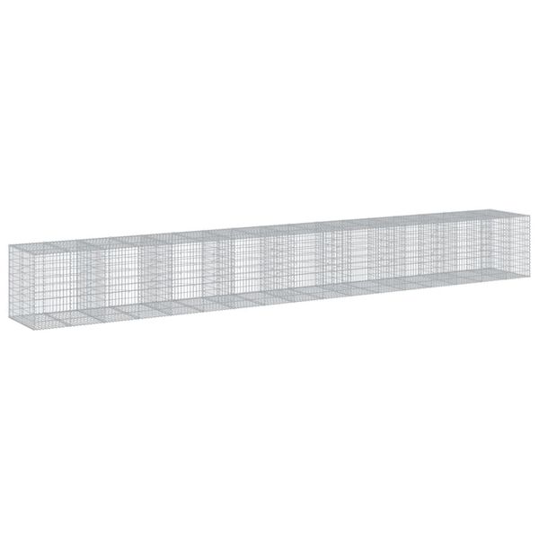 vidaXL Συρματοκιβώτιο με Κάλυμμα 850x100x100εκ από Γαλβανισμένο Χάλυβα