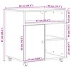 vidaXL Σταντ Εκτυπωτή artisan δρυς 60 x 50 x 67 εκ. Επεξεργασμένο ξύλο