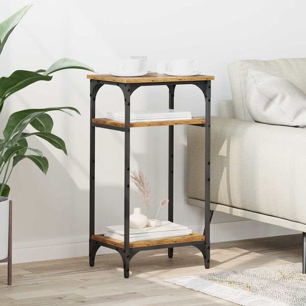 vidaXL Τραπεζάκι Πλευράς Παλιό Ξύλο 40 x 30 x 75 cm Επεξεργασμένο ξύλο