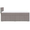 vidaXL &Kappa;&rho;&epsilon;&beta;ά&tau;&iota; Boxspring &mu;&epsilon; &Sigma;&tau;&rho;ώ&mu;&alpha; Taupe 100 x 200 &epsilon;&kappa;. &Upsilon;&phi;&alpha;&sigma;&mu;ά&tau;&iota;&nu;&omicron;