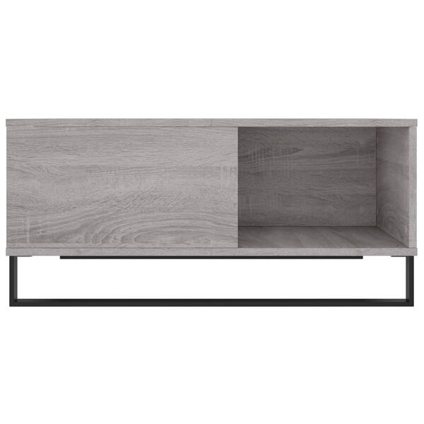 vidaXL Τραπεζάκι Σαλονιού Γκρι Sonoma 80x80x36,5εκ. Επεξεργασμένο Ξύλο