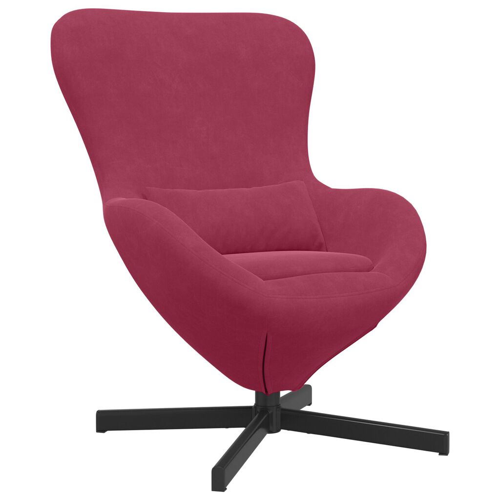 vidaXL Πολυθρόνα Αυγού Wine Red Velvet