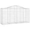 vidaXL Συρματοκιβώτια Τοξωτά 13 τεμ. 200x50x100/120 εκ. Γαλβαν. Ατσάλι