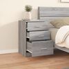 vidaXL Κομοδίνο Γκρι Sonoma 40 x 40 x 63 εκ. από Επεξεργασμένο Ξύλο