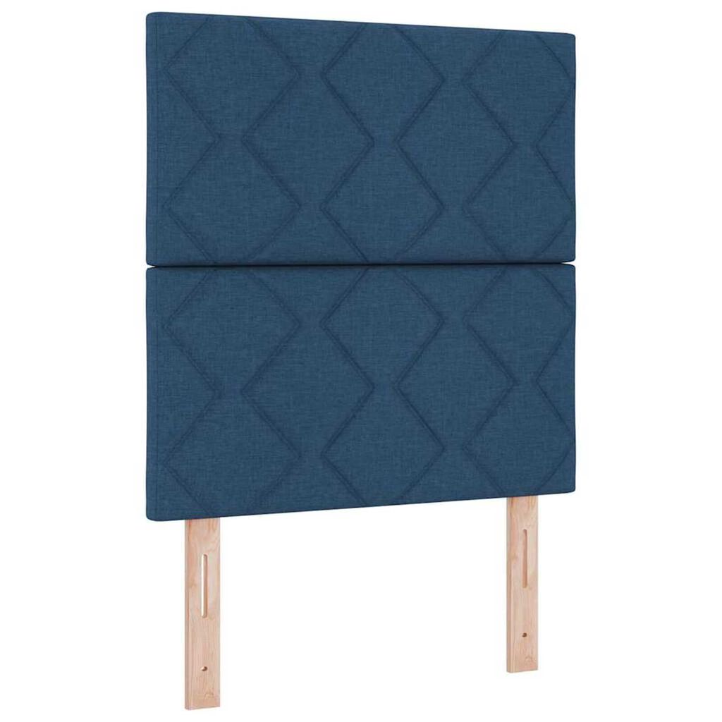 vidaXL Υφασμάτινο Κεφαλάρι Geometric με κεφαλάρι Μπλε 80 cm ύφασμα