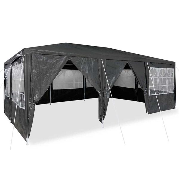 vidaXL Σκηνή Πάρτυ Ανθρακί, Λευκό 600 x 400 x 266 εκ