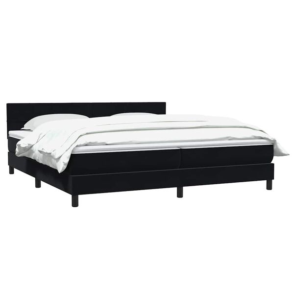 vidaXL &Kappa;&rho;&epsilon;&beta;ά&tau;&iota; Boxspring &mu;&epsilon; &Sigma;&tau;&rho;ώ&mu;&alpha; &Mu;&alpha;ύ&rho;&omicron; 180x210 &epsilon;&kappa;. &Beta;&epsilon;&lambda;&omicron;ύ&delta;&iota;&nu;&omicron;