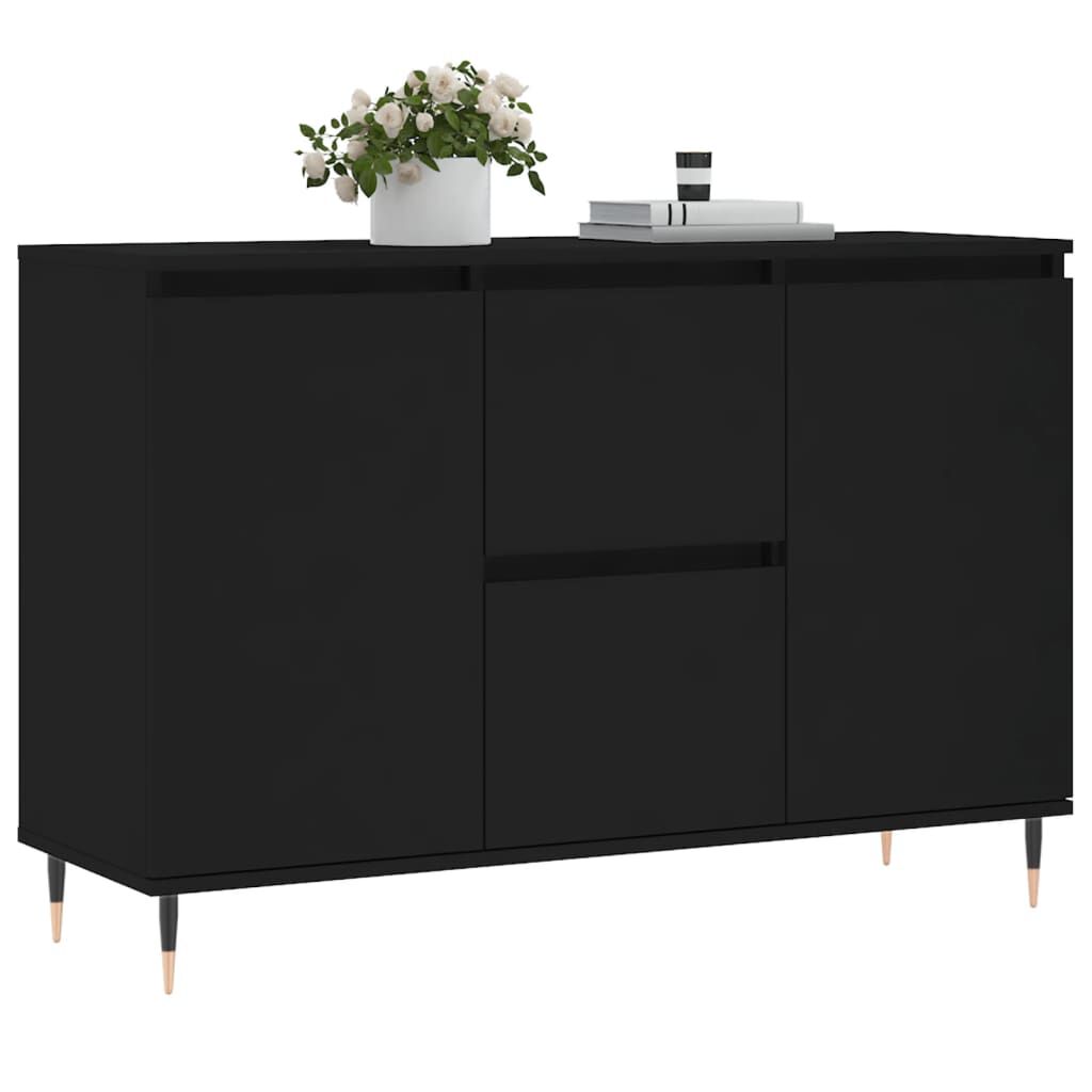 vidaXL Μπουφές Μαύρος 104 x 35 x 70 εκ. από Επεξεργασμένο Ξύλο