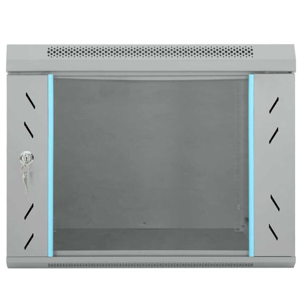 vidaXL Ντουλάπα δικτύου με αποθήκευση Γκρι 53 x 60 x 45 εκ Ατσάλι