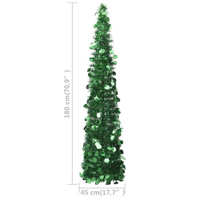 vidaXL Χριστουγεννιάτικο Δέντρο Τεχνητό Pop-Up Πράσινο 180 εκ. από PET